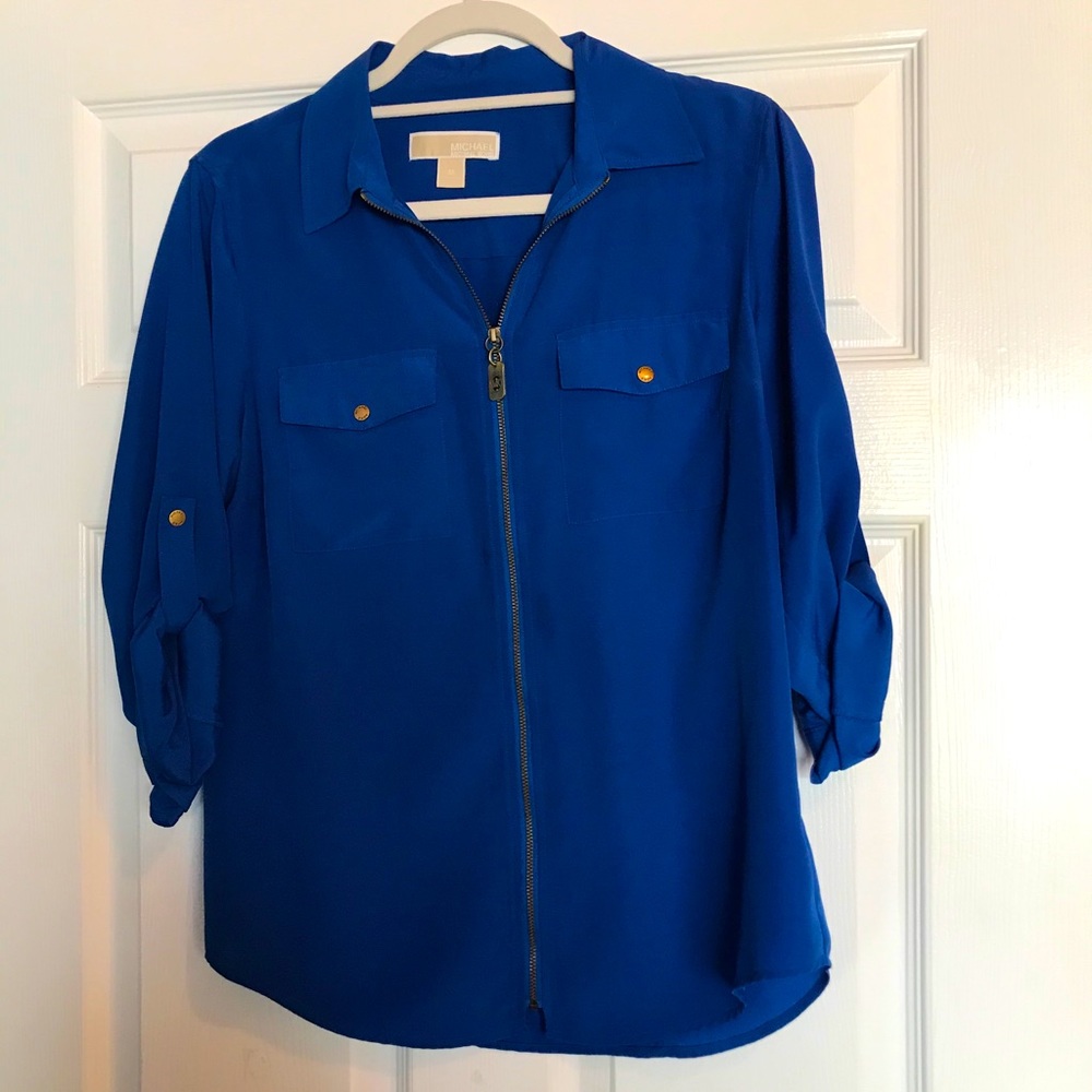 Michael Kors Royal Blue Blouse